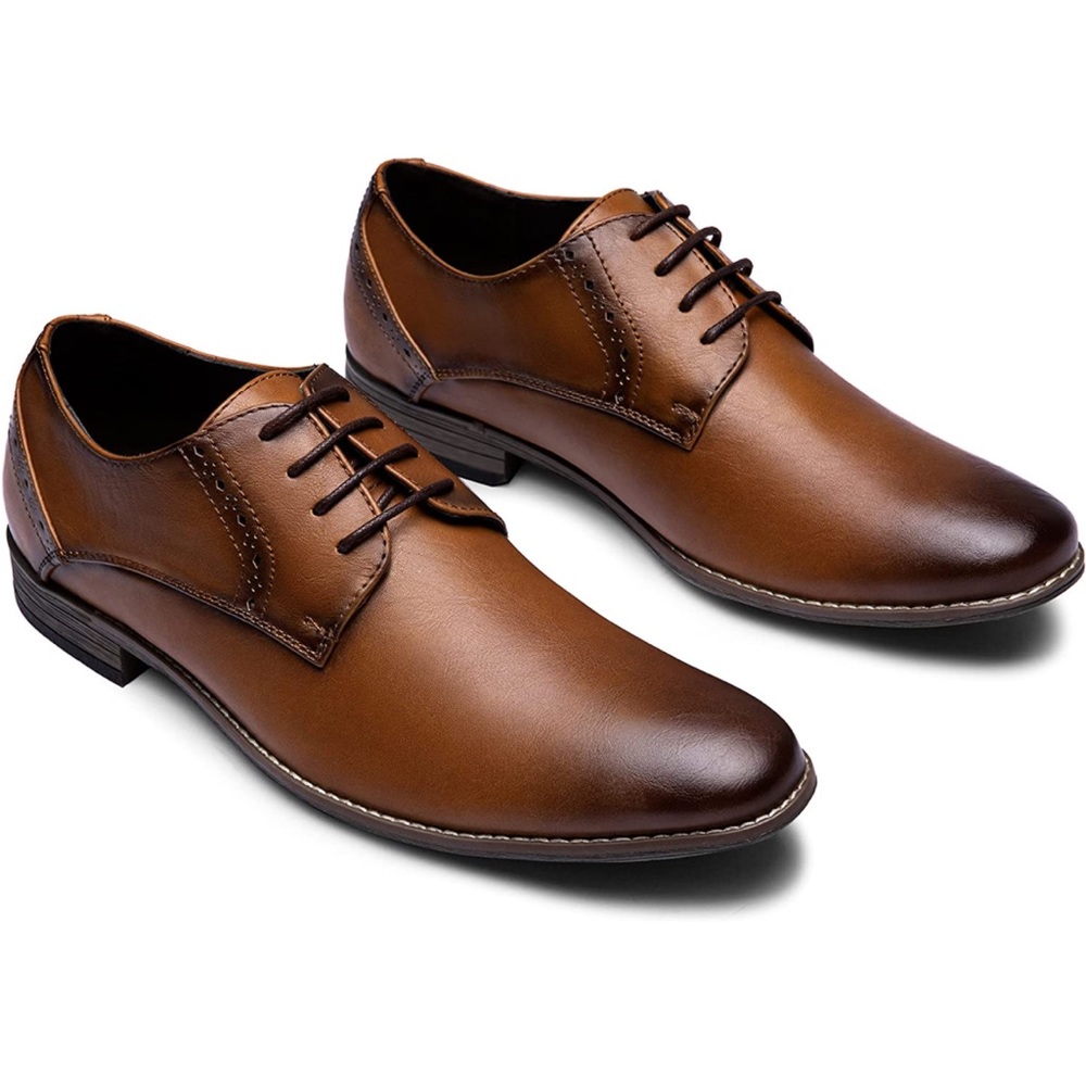 Men’s brown dress shoes, size 9.5